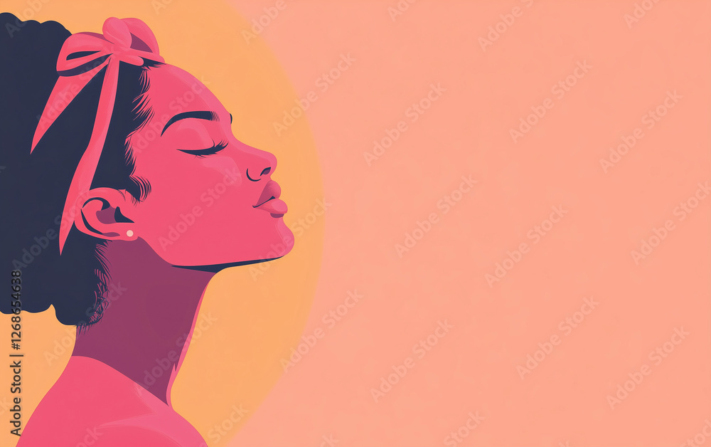 Stylized portrait of a confident woman
Stylized portrait of a confident woman