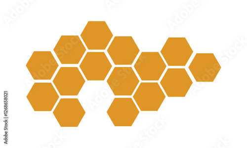 Honeycomb bee icon on white background. honeycomb icon for your web site design, logo, app, UI. flat style. honey comb sign.  Vector Illustration .