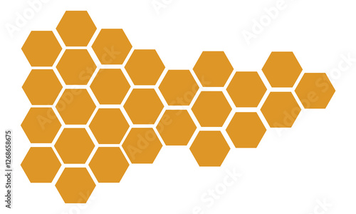 Honeycomb bee icon on white background. honeycomb icon for your web site design, logo, app, UI. flat style. honey comb sign.  Vector Illustration .