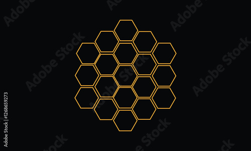 Honeycomb bee icon on white background. honeycomb icon for your web site design, logo, app, UI. flat style. honey comb sign.  Vector Illustration .