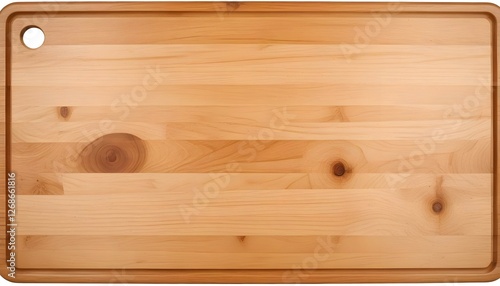 wood cutting board isolated on white background