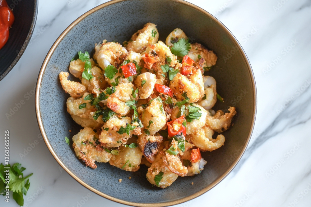 A bowl of calamari generative AI A bowl of calamari generative AI