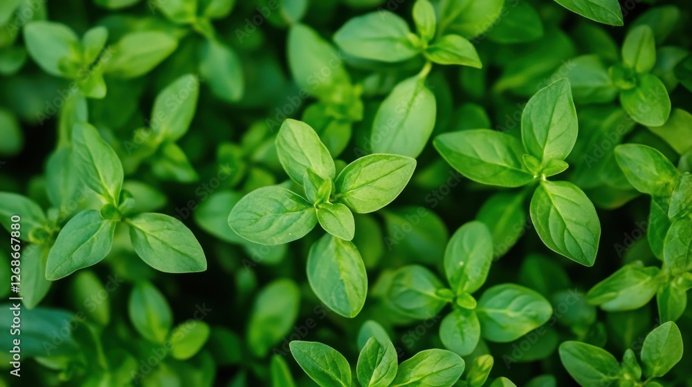 lush green oregano plant lush green oregano plant