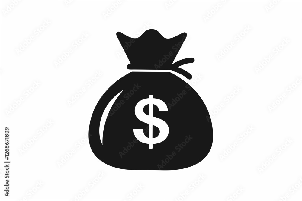 money bag silhouette money bag silhouette