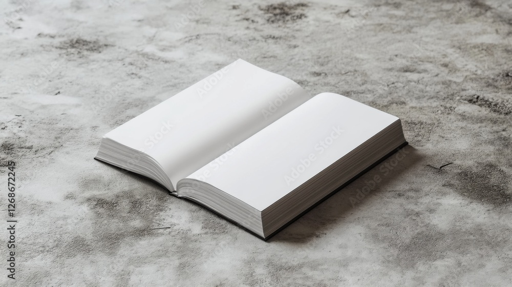 Fototapeta premium blank open book on grunge background