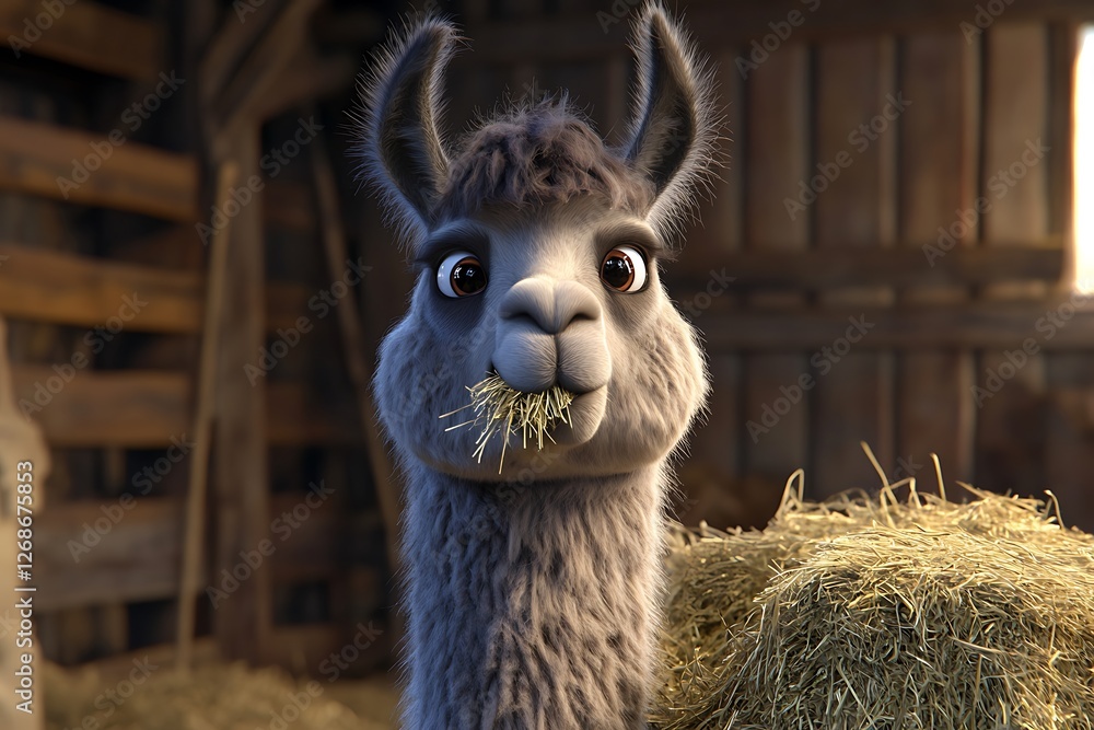 Obraz premium close up of a llama
