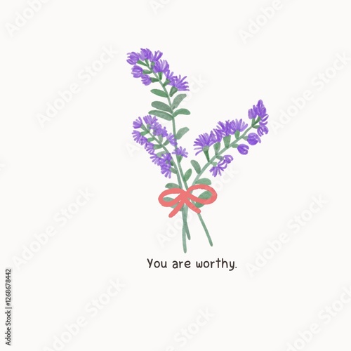 Beautiful flowers with a good sentence 