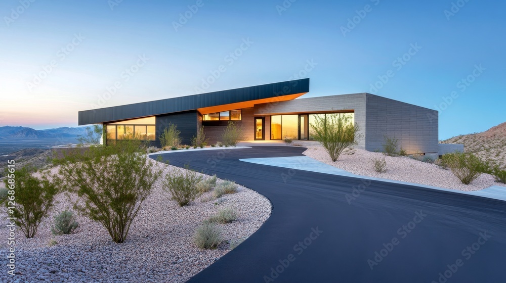 Modern Desert Home with Sleek Design Modern Desert Home with Sleek Design