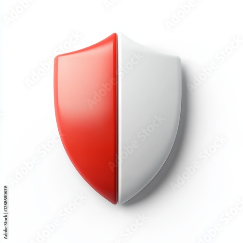 Free Download Bright shield icon representing protection, three-dimensional illustration showcasing strength and security in a vibrant design - GFXLoad