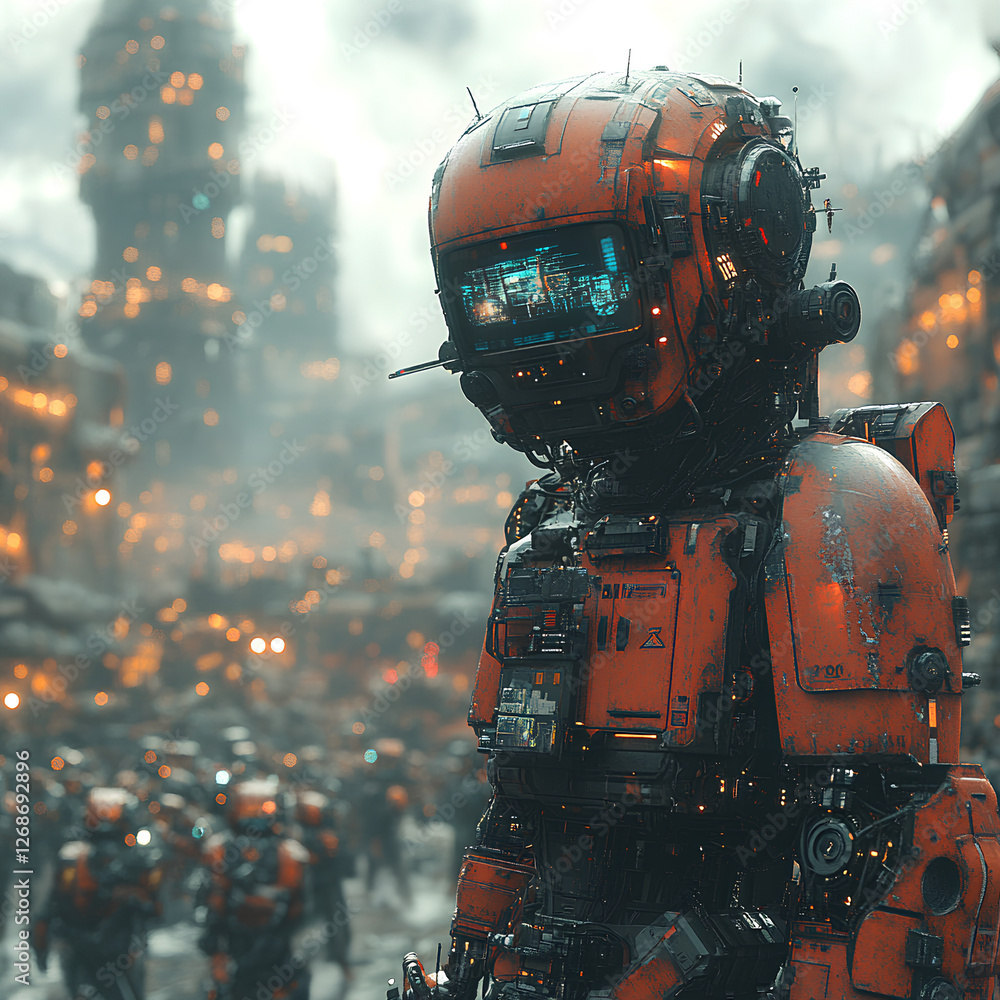 Ultra-HD image of a futuristic battlefield, Ultra-modern military exoskeleton soldiers, cinematic war scene. 8K photorealism, volumetric lighting, ultra-detailed textures
Ultra-HD image of a futuristic battlefield, Ultra-modern military exoskeleton soldiers, cinematic war scene. 8K photorealism, volumetric lighting, ultra-detailed textures