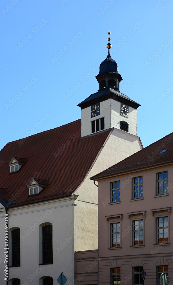 Historical Agnus Church in the Old Town of Köthen, Saxony - Anhalt Historical Agnus Church in the Old Town of Köthen, Saxony - Anhalt