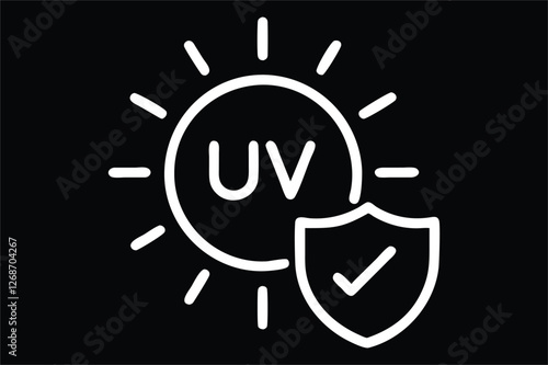 UV protection icon 