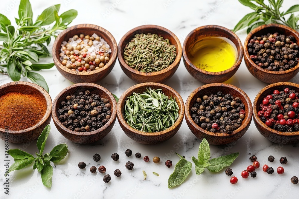 Culinary art with herbs & spices Culinary art with herbs & spices