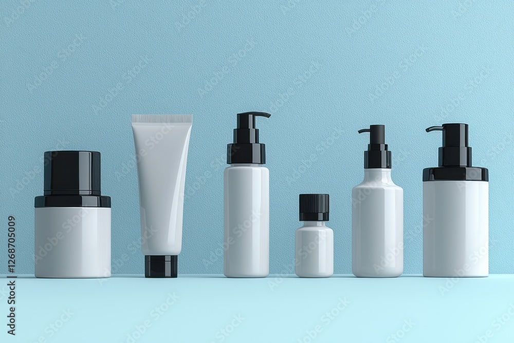 Cosmetic branding minimalist showcase Cosmetic branding minimalist showcase