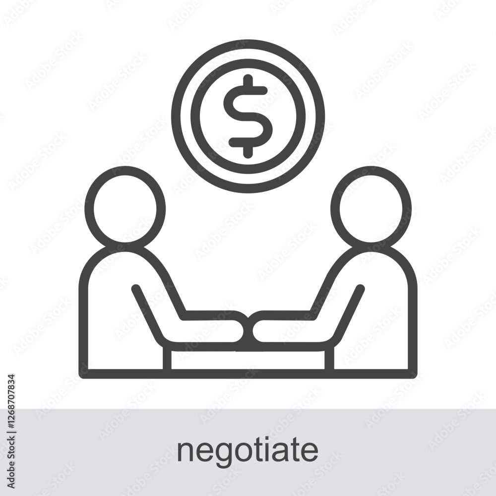 Negotiate Icon Element For Design Graphic Negotiate Icon Element For Design Graphic