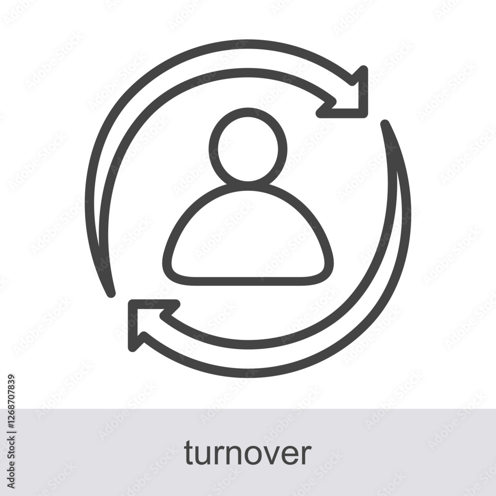 Turnover Icon Element For Design Graphic Turnover Icon Element For Design Graphic