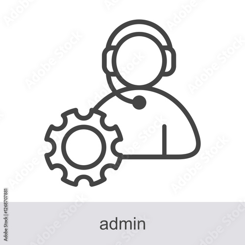 Admin Icon Element For Design Graphic