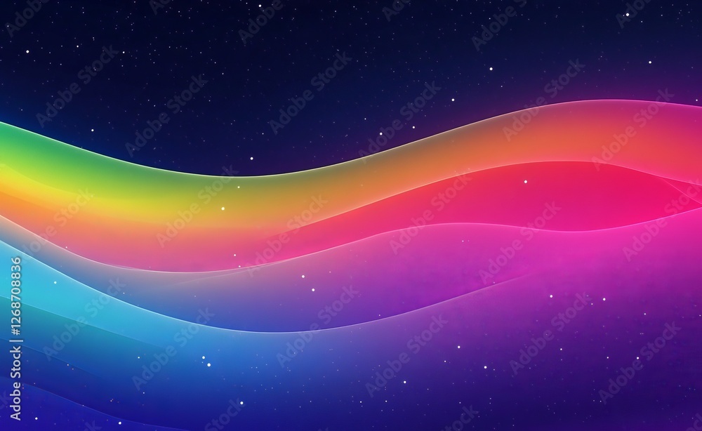 abstract space background A gradient background with colorful curves, rainbow-colored waves, a starry sky, a dark blue and black background, an Apple macOS-style wallpaper, Apple icons abstract space background A gradient background with colorful curves, rainbow-colored waves, a starry sky, a dark blue and black background, an Apple macOS-style wallpaper, Apple icons