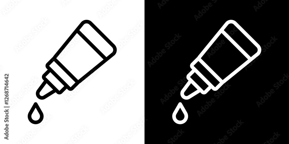 Eye drop icons vectors set in stroke line style. Eye drop icons vectors set in stroke line style.