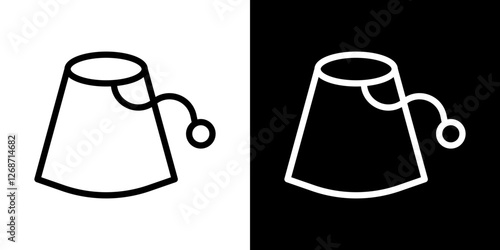 Fez hat icons vectors set in stroke line style.