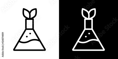 GMO icons vectors set in stroke line style.