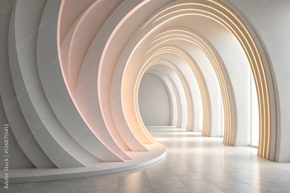 Naklejka premium Soft Organic Abstract Background with Natural Gradients – Calming, Modern, and Versatile Design for Graphic Projects, Presentations, and Websites