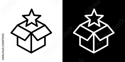 New product icons vectors set in stroke line style.