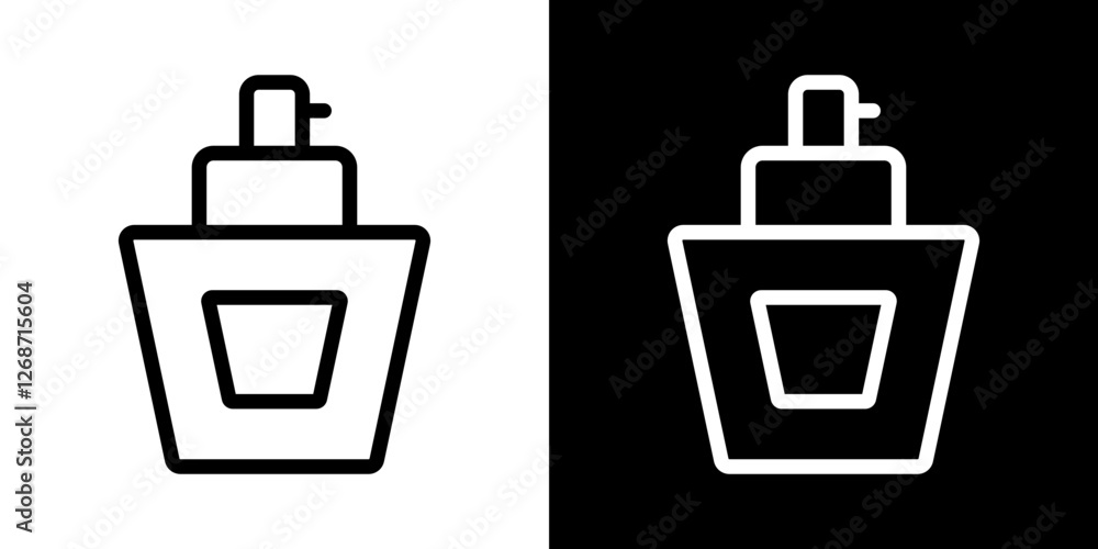 Perfume icons vectors set in stroke line style. Perfume icons vectors set in stroke line style.