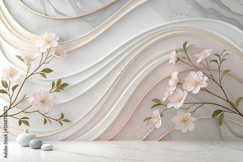 Soft Organic Abstract Background with Natural Gradients – Calming, Modern, and Versatile Design for Graphic Projects, Presentations, and Websites