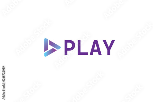 Modern Play Button Logo