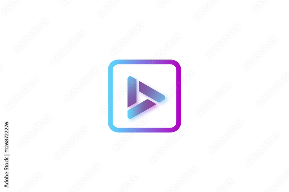 Modern Gradient Play Button Logo for Digital Media & Streaming Services Modern Gradient Play Button Logo for Digital Media & Streaming Services