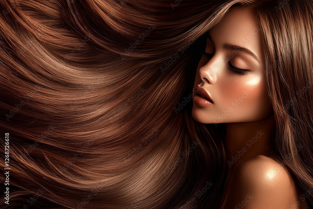 Obraz premium long hair style