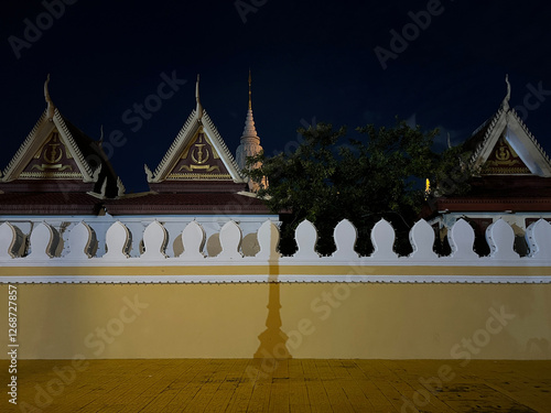 Royal Palace of Cambodia at night