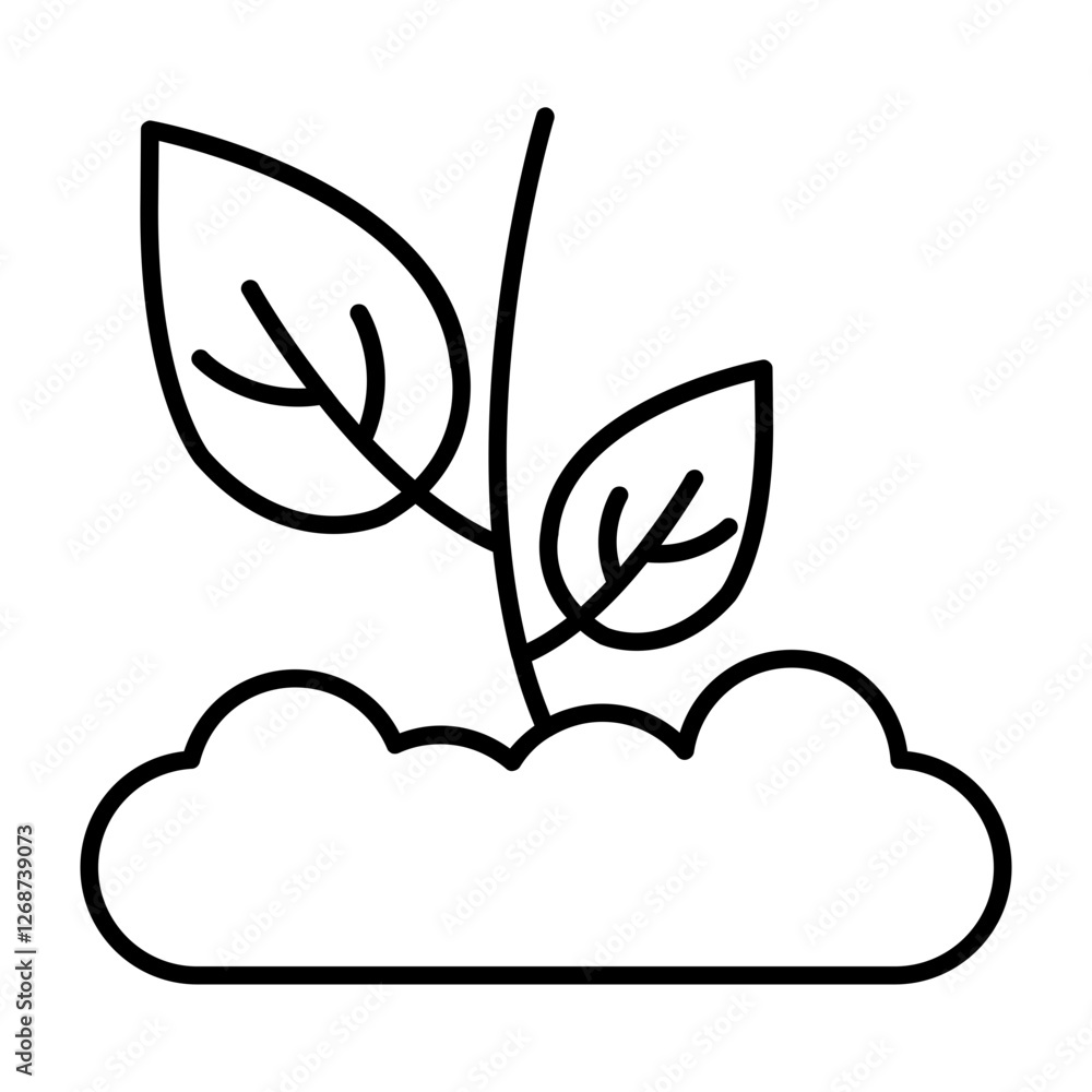 Obraz premium Soil Plant Icon