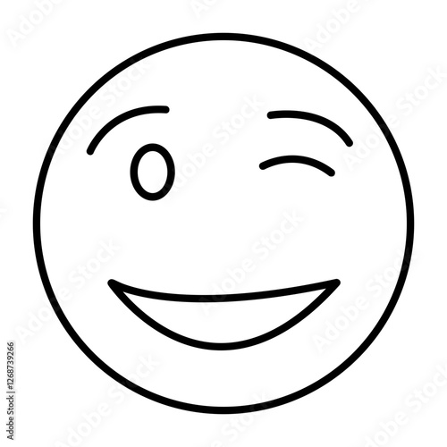 Wink Emoji Icon