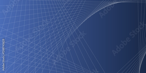 Blue background with white vector graphics. The images appear to have a futuristic feel.