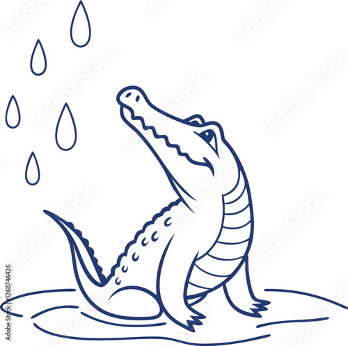 Chomp into Creativity: Captivating Alligator Illustration