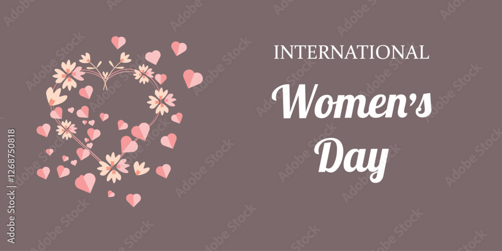 International women's day banner. Vector illustration International women's day banner. Vector illustration