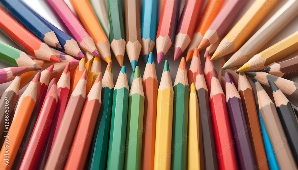 Color pencils isolated on white background Color pencils isolated on white background
