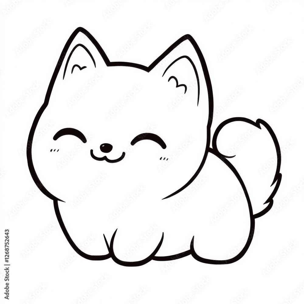 Naklejka premium white vertebrate facial expression line art cat cartoon snout clip art felinae felidae