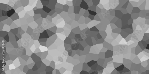 abstract mosaic polygonal and tiles wallpaper background.Black & white broken quartz stained glass & seamless pattern vintage background.Light gray and white Broken Stained Glass Background with White