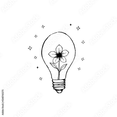 vector light bulb