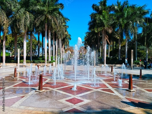 Fototapeta Naklejka Na Ścianę i Meble -  Al-Azhar Park in Cairo in Egypt