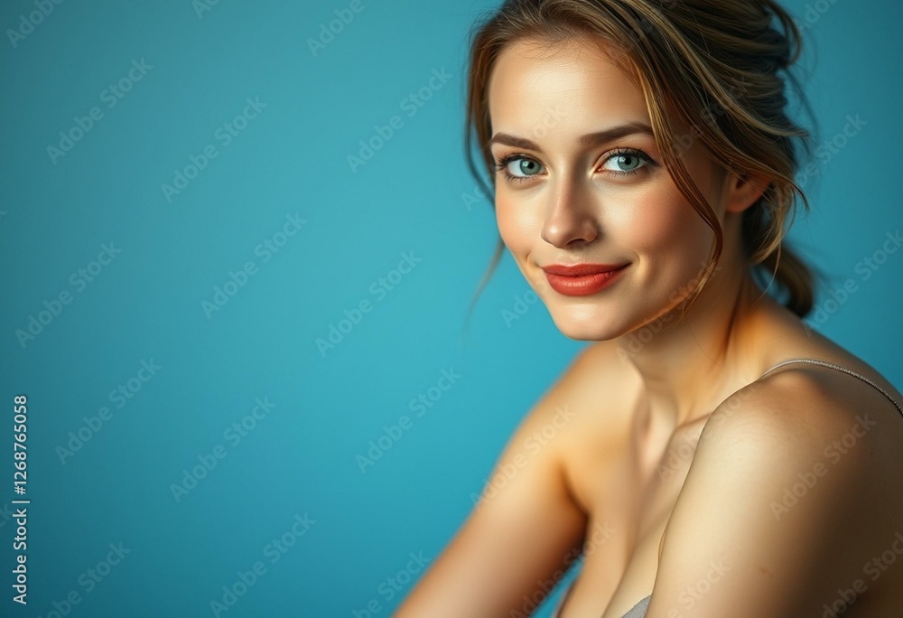 Natural light portrait of a woman with soft focus Natural light portrait of a woman with soft focus