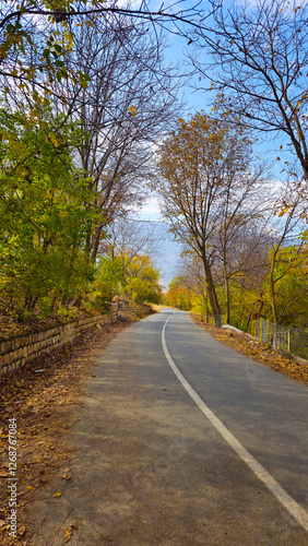 Wallpaper Mural Autumn in the mesmerizing nature of Goshkhani village, where the colorful fall leaves create a symphony of beauty and endless tranquility. Torontodigital.ca