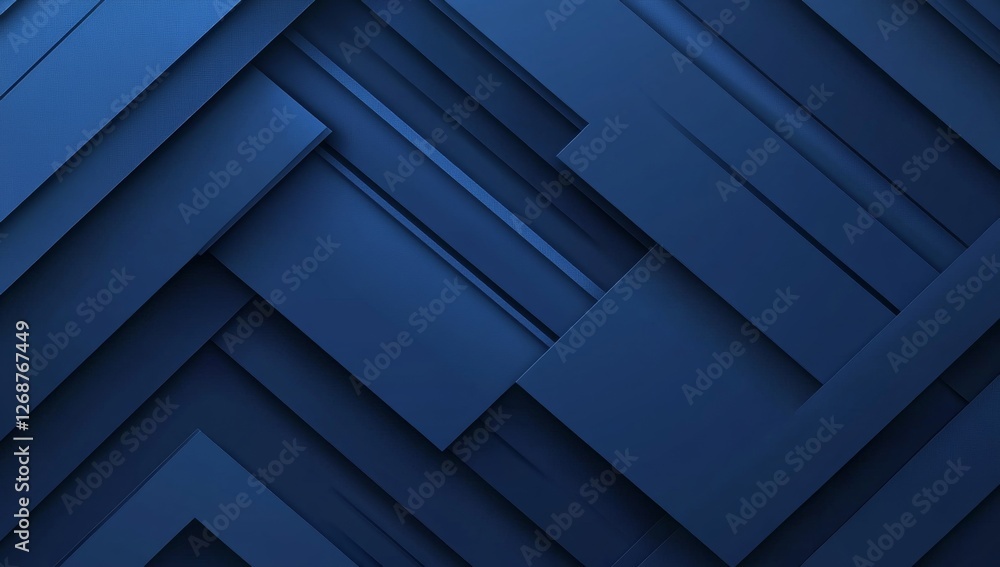 Abstract blue geometric design, overlapping layers, digital background, website banner Abstract blue geometric design, overlapping layers, digital background, website banner