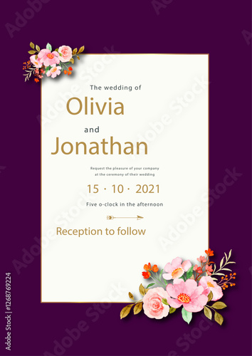 Beautiful wedding invitation cards