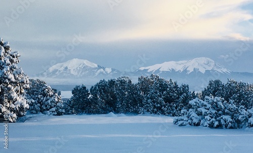 The Spanish Peaks are a pair of prominent mountains located in southwestern Huerfano County, Colorado. The Spanish Peaks were designated a National Natural Landmark in 1976.