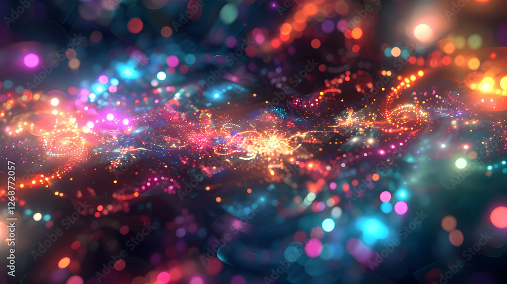 Vibrant particle waves abstract background Vibrant particle waves abstract background