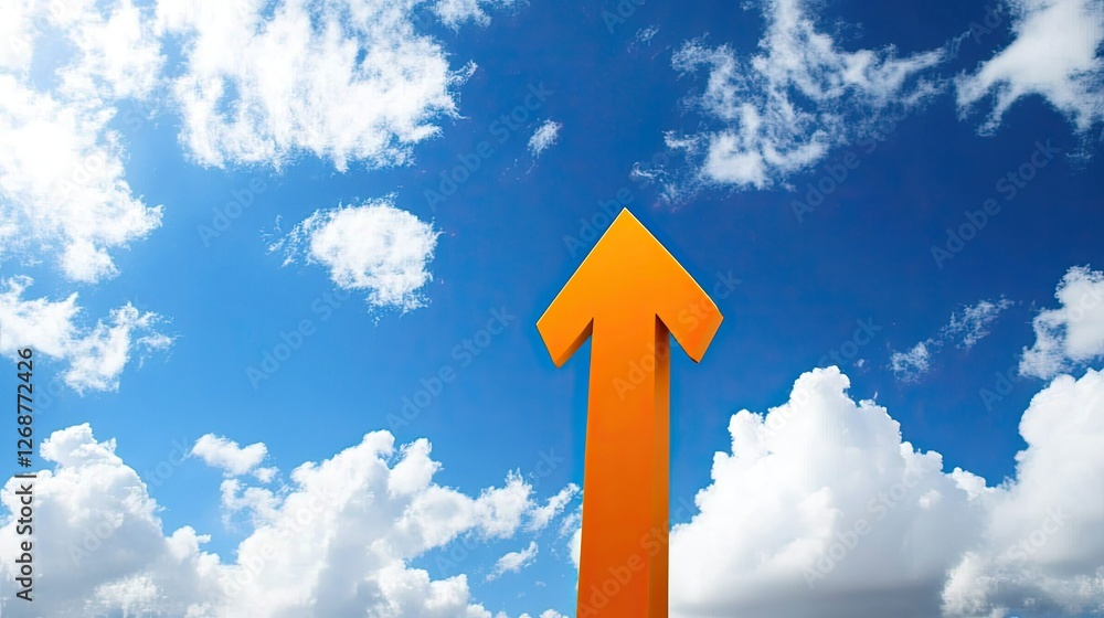 Fototapeta premium A financial stock chart showing upward movement with a focus on growth trends, representing a successful investment portfolio